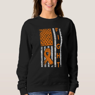 Kämpfe gegen uns Amerikanische Flagge Orange Band Sweatshirt