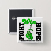 Kämpfe glauben, Stammzellentransplantationskrieger Button (Vorne & Hinten)