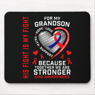 Kämpfe ist mein großer Kämpfer Kid Awareness Heart Mousepad