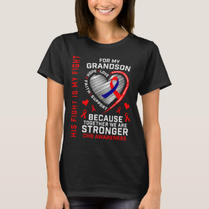 Kämpfe ist mein großer Kämpfer Kid Awareness Heart T-Shirt