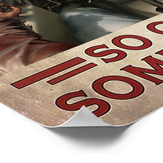 Kämpfe mit Flugzeugen alles wird dich umbringen Poster (Ecke)