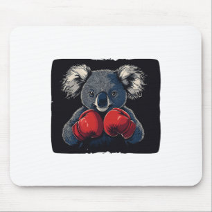 Kämpfe mit Koala-Bären in Handkostüm Mousepad