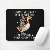 Kämpfe nicht mit Autismus Lustiger autistischer Co Mousepad (Mit Mouse)