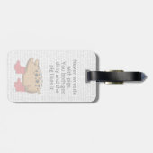 Kämpfe nie mit Schweinen Gepäckanhänger (Rückseite horizontal)