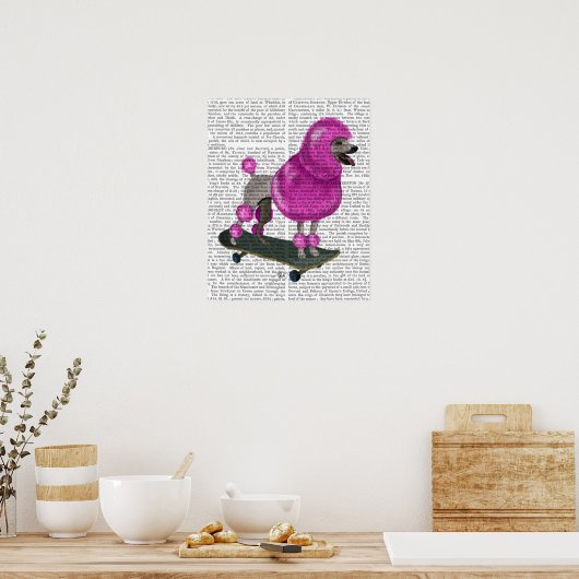 Kämpfe nie mit Schweinen Poster (Küche)