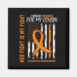 Kämpfe Orangen Cousin Leukämie Krebs Bewusstsein Magnet
