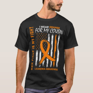 Kämpfe Orangen Cousin Leukämie Krebs Bewusstsein T-Shirt