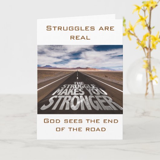 Kämpfe sind echte Beileid-Karte Karte (Gelbe Blume)