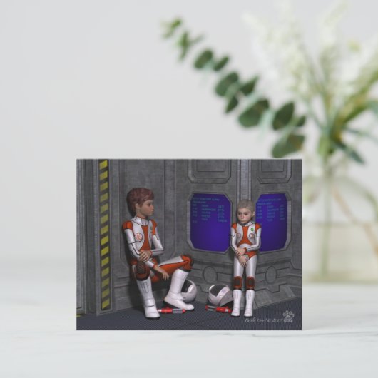 Kämpfe vorbei? postkarte (Stehend Vorderseite)