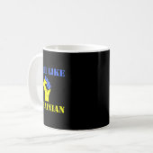 Kämpfe wie ein Ukrainer Kaffeetasse (Vorderseite Links)