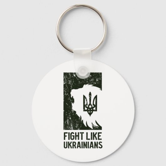 Kämpfe wie ein Ukrainer  Schlüsselanhänger (Vorderseite)