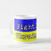 Kämpfe wie Ukrainer Kaffeetasse (Vorderseite Links)