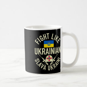 Kämpfe wie Ukrainisch Unterstütze die Ukraine Ich Kaffeetasse