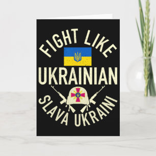 Kämpfe wie Ukrainisch Unterstütze die Ukraine Ich  Karte