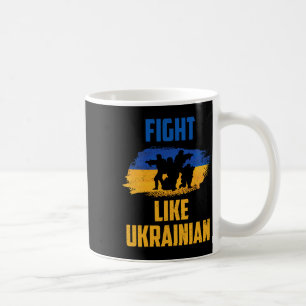 Kämpfe wie Ukrainische Ukraine Unterstützer Kriege Kaffeetasse