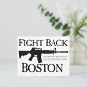KÄMPFE WIEDER BOSTON! POSTKARTE (Stehend Vorderseite)