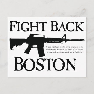 KÄMPFE WIEDER BOSTON! POSTKARTE
