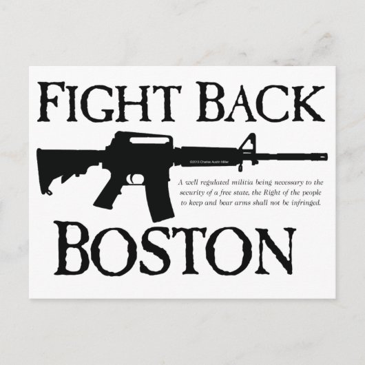 KÄMPFE WIEDER BOSTON! POSTKARTE (Vorderseite)