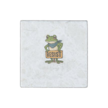 Kämpfe zurück! Widersteh-Frosch-Aufkleber