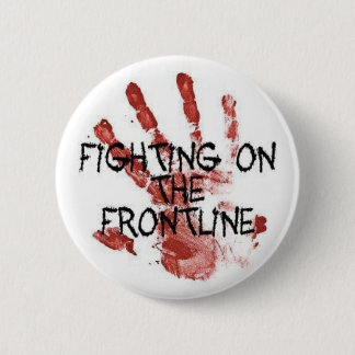Kämpfen auf dem Frontlinieknopf Button