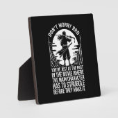 Kämpfen bevor Sie es schaffen - Anime Motivierend Fotoplatte (Vorderseite)