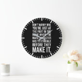 Kämpfen bevor Sie es schaffen - Motivierend Große Wanduhr (Zuhause)