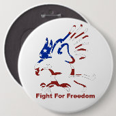 Kämpfen für den Adler Button (Vorne & Hinten)