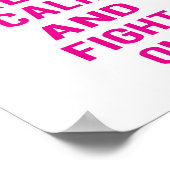 Kämpfen in Rosa (Standardbildformat) Poster (Ecke)