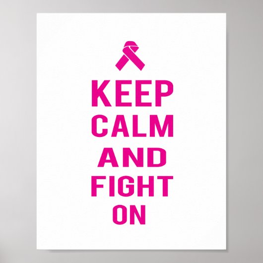 Kämpfen in Rosa (Standardbildformat) Poster (Vorne)