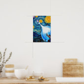 Kämpfen in Starry Sky Oil Style Wall Art Poster (Küche)