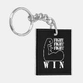 Kämpfen, kämpfen, kämpfen, gewinnen schlüsselanhänger (Vorderseite links)