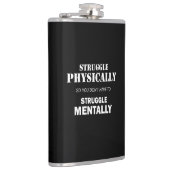 Kämpfen körperlich nicht mental flachmann (Rechts)