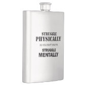 Kämpfen körperlich nicht mental flachmann (Rechts)