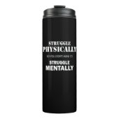 Kämpfen körperlich nicht mental thermosbecher (Vorderseite)