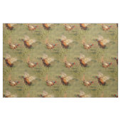 Kämpfen mit zwei männliches Ringhals Fasanen Stoff (Yard (91,4 cm))
