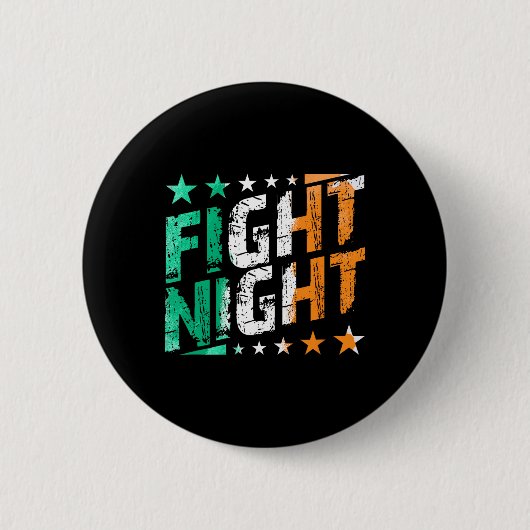 Kämpfen Nachtboxen Mixed Martial Arts oder Boxfan  Button (Vorderseite)