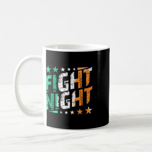 Kämpfen Nachtboxen Mixed Martial Arts oder Boxfan  Kaffeetasse (Links)