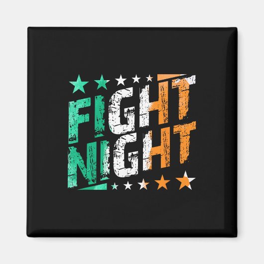 Kämpfen Nachtboxen Mixed Martial Arts oder Boxfan  Magnet (Vorne)