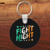 Kämpfen Nachtboxen Mixed Martial Arts oder Boxfan  Schlüsselanhänger (Vorderseite)