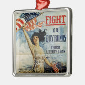 Kämpfen oder Kaufen von Anleihen Silbernes Ornament (Links)