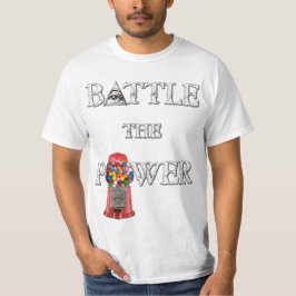 Kämpfen Sie den Power! Doppeltes versah mit Seiten T-Shirt