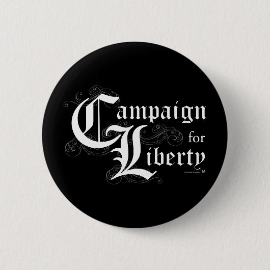 Kämpfen Sie für weißen w schwarzen Hintergrund Button (Vorderseite)