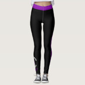 Kämpfen Sie hart... Fibro Leggings (Vorderseite)