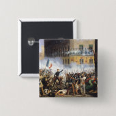 Kämpfen Sie in der Rue de Rohan 1831 am 28. Juli Button (Vorne & Hinten)