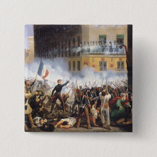 Kämpfen Sie in der Rue de Rohan 1831 am 28. Juli Button (Vorderseite)