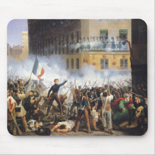 Kämpfen Sie in der Rue de Rohan 1831 am 28. Juli Mousepad