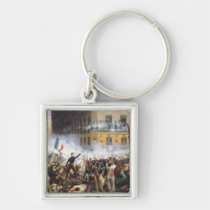 Kämpfen Sie in der Rue de Rohan 1831 am 28. Juli Schlüsselanhänger