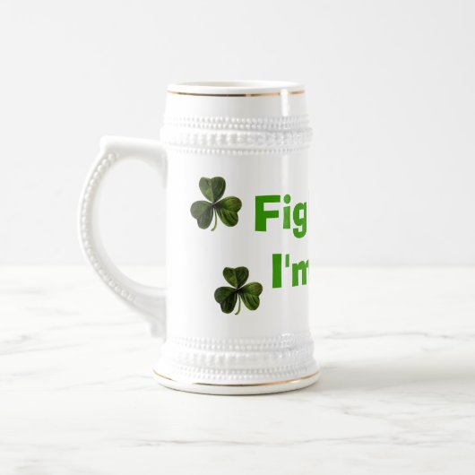 Kämpfen Sie mich, ich sind irisch Bierglas (Links)