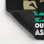 Kämpfen Sie nie gegen einen Dinosaurier - Sie werd Mousepad (Ecke)