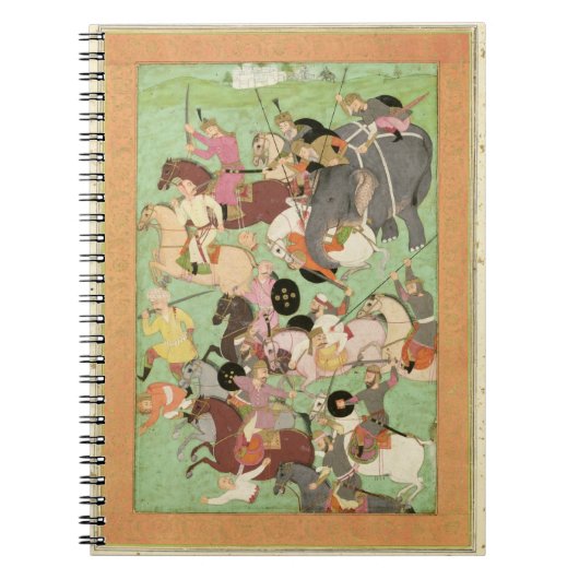 Kämpfen Sie zwischen den Kräften vom Iran und Notizblock (Vorderseite)